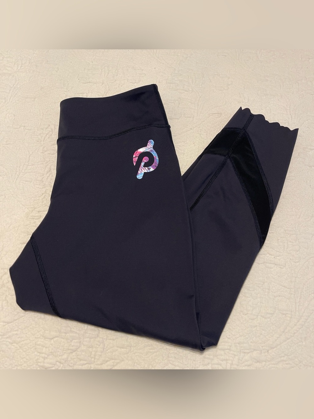 Peloton Women's Leggings Black 1X with Logo, New